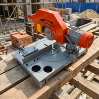 Nouvelle machine à scier les barres d'acier à froid AJZN à angle de 45 degrés, moteur 3kW 380V, haute précision, 170kg, lame de 455mm, haute capacité de coupe