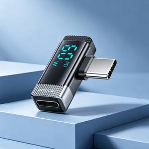Adaptador con Pantalla Digital en Forma de L de 60W PD, Convertidor de Carga Rápida <span class=keywords><strong>USB</strong></span> <span class=keywords><strong>C</strong></span> Macho a <span class=keywords><strong>Lightning</strong></span> Hembra para iPhone y Laptop - Product Image 3