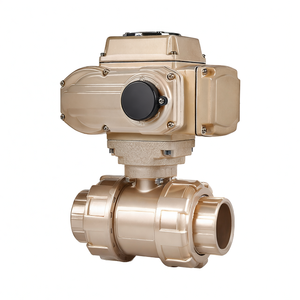 Válvula de Bola Eléctrica COVNA de 2 Vías, Válvula de Bola de PVC Eléctrica UPVC de 12V 24V 220V, Válvula de Bola de Plástico - Product Image 2