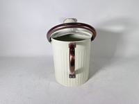 Arrosoir en acier galvanisé Jiangsu 3,8 L, robuste, vintage, pour plantes d'intérieur/extérieur