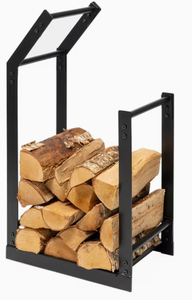 Porta Legna in Ferro Stile Industriale Verniciato a Polvere per Stoccaggio Caminetto Interno - Product Image 4