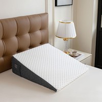 Coussin ergonomique en mousse à mémoire de forme pour le sommeil, le reflux acide, le soutien du dos, le soulagement des douleurs cervicales, l'élévation des jambes et la lecture
