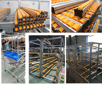 Accessoires de piste à rouleaux à forte capacité de charge, rail de glissière à roulettes pour rayonnages de picking de marchandises et déchargement industriel