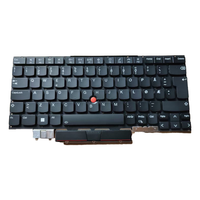 Clavier d'ordinateur portable d'occasion reconditionné pour Lenovo ThinkPad X1 Carbon Gen 9, disposition norvégienne, rétroéclairé, PK131U81B18 avec TrackPoint