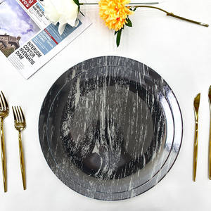 Assiette En Porcelaine Porcelain Dishes Factory Ceramic <b>Dinnerware</b> <b>Set</b> Luxury Plates Restaurant Dishes Black Plates - Product Image 6