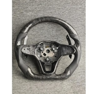 Volant personnalisé adapté aux VW Mk8 gti <span class=keywords><strong>8</strong></span> R <span class=keywords><strong>Golf</strong></span> <span class=keywords><strong>8</strong></span> Mk7 CC POLO R-LINE PASSAT GTD GTS <span class=keywords><strong>GTE</strong></span> Volant en fibre de carbone - Product Image 5