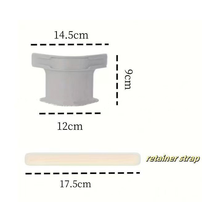 Gris grand (lot de 4) 18.5*12 * 9.cm