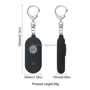 130DB Sirena LED Portátil Emergencia SOS Seguridad Autodefensa Alarma Llavero Alarma Personal para Mujeres Niños Ancianos - Product Image 3