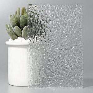 Partner Glass Gabinete de exhibición de almacenamiento de estilo moderno Ámbar transparente Aqualite Nashiji Moru Vidrio estampado estriado Karatachi - Product Image 3