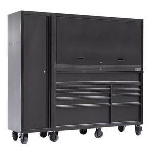 Armoire à outils robuste OEM pour garage, 10 tiroirs verrouillables, acier thermolaqué noir mat, CSPS Big Master - Product Image 3