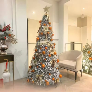 Sapin de Noël Superstar Santa Pop-Up, 7FT, pré-éclairé avec 200 lumières <span class=keywords><strong>LED</strong></span>, COMME VU À LA TÉLÉVISION, Santa Topper Projects North Star - Product Image 6