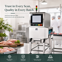 Máquina de Rayos X para Alimentos con Estructura de Acero Inoxidable 304, Fácil de Limpiar, Diseño Higiénico de Grado Alimenticio, Núcleo PLC, 1 Año de Garantía