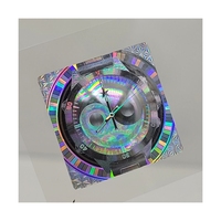 Autocollant holographique 3D en vinyle adhésif imperméable de forme personnalisée anti-contrefaçon avec code QR