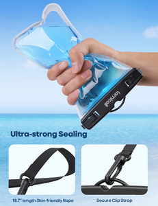 Lamicall PRAB01 Custodia Impermeabile Trasparente IPX8 per Telefono, Sacchetto Subacqueo, Custodia Asciutta, Supporto per Cellulare con Cordino per Nuoto e Nautica - Product Image 5