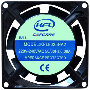 Ventilador de Refrigeración Industrial Silencioso OEM de 8CM, 80x80x25mm, Alto Rendimiento, 8025, 110V/220V CA, para Maquinaria Electrónica y Sistemas HVAC - Product Image 2