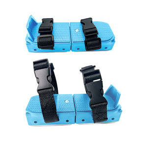 Patins à roulettes réglables à double lame avec sangles de fixation pour enfants, tout-petits et débutants, semelle et tige en plastique - Product Image 1