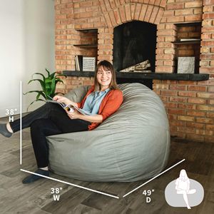 2025 mode haute qualité <span class=keywords><strong>pas</strong></span> <span class=keywords><strong>cher</strong></span> argent gris rond velours adulte grand pouf chaise canapé pouf chaise avec poignée pour un déplacement facile - Product Image 3