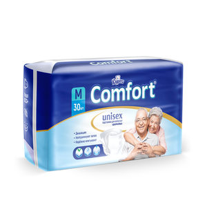 Couches pour adultes taille M jetables pour l'incontinence, haute absorption, ajustement confortable, paquet de 30 pièces pour la vente en gros - Product Image 1