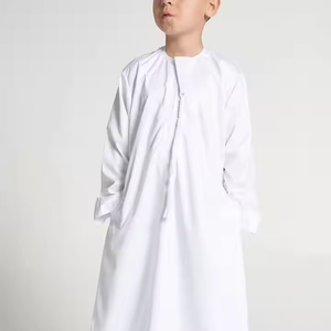 Islam all'ingrosso Oman bambini bianchi Dubai ragazzi Emirati Thobe medio oriente arabo adolescente lunga <span class=keywords><strong>preghiera</strong></span> musulmana Thobe <span class=keywords><strong>per</strong></span> <span class=keywords><strong>i</strong></span> bambini - Product Image 1