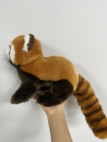 Jouets en peluche d'animaux réalistes personnalisés, peluches réalistes de panda rouge, chien, chat, poupée en peluche douce, fabricant OEM