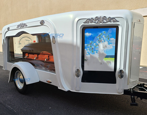 Carro Fúnebre de un Solo Eje Blanco de Bajo Precio y Alta Calidad para el Transporte de Ataúdes y Equipos Funerarios, Venta Directa de Fábrica - Product Image 1