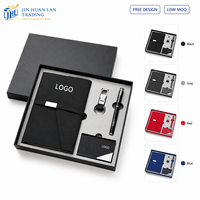 Coffret Cadeau Carnet de Notes A5 avec Stylo, Porte-Cartes et Porte-clés - Ensemble Cadeau Éducatif Personnalisé pour Usage Promotionnel au Bureau