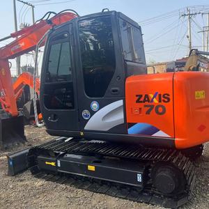 รถขุดฮิตาชิ ZX70 7 ตัน ยี่ห้อดังจากญี่ปุ่น รถขุดฮิตาชิ ZX60 6 ตัน รถขุดไฮดรอลิกแบบตีนตะขาบ พร้อมชั่วโมงการทำงานต่ำ - Product Image 3