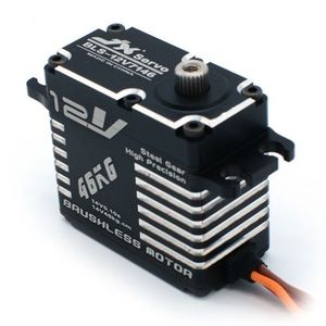 JX เซอร์โว BLS-12V7146เหล็กความแม่นยำสูง71g 12V โครงสร้างกรอบอลูมิเนียม CNC แบบเต็มรูปแบบมาตรฐานไร้แปรงแบบดิจิตอล JR 265mm - Product Image 3