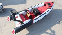 Bateau pneumatique à rames en fibre de verre rigide de haute qualité en Hypalon fabriqué en Chine à vendre