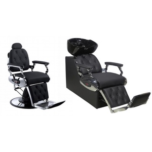 Kisen Saloon Chaise de barbier inclinable avec bac de lavage et fonction massage pour le lavage des cheveux - Product Image 2