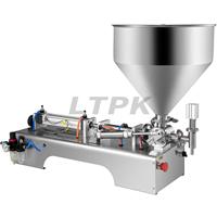 LT-G1WG têtes simples dentifrice chocolat crème cosmétique miel bouteille jus Sauce boisson gazeuse pâte de tomate Machine de remplissage