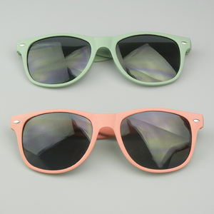 2024 Precio de fábrica Natural Ecológico Hecho de paja de trigo Reciclado Rosa Gafas de sol Venta caliente Gafas de sol con logotipo personalizado - Product Image 2
