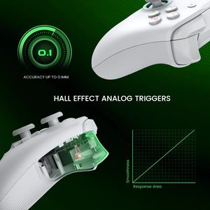 Controlador de juego con cable 8BitDo <span class=keywords><strong>Pro</strong></span> 2 con <span class=keywords><strong>licencia</strong></span> oficial con Joystick de efecto Hall para Xbox Series X / S / Xbox One / PC Gamepad - Product Image 4