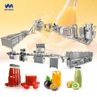 Complete automatische productielijn voor mangopulp, sinaasappelsap en citrusvruchten, inclusief verwerkings- en vulmachine