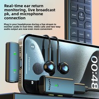 Nouvel arrivage : Micro-cravate sans fil 2,4 G à double réduction de bruit avec étui de charge, portée de 50 m pour le streaming en direct et les vlogs