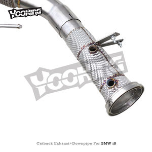 Échappement à soupape d'usine pour moteur <span class=keywords><strong>BMW</strong></span> <span class=keywords><strong>I8</strong></span> 1.5T B38 2014-2019 Turbo Downpipe Sport Racing Pipes avec télécommande à soupape - Product Image 5