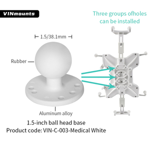 Large X Multi-fuction <b>Tablet</b> <b>Holder</b> Compatible With Max.14.3''<b>Tablet</b> VIN-PBJ-014-RXL (White) /VXL (White) - Product Image 3