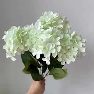 High Simulation Silk Artificial Hydrangea Flowers Soft Fake <strong>Flo</strong> for Wedding Thanksgiving Christmas Home Decoration - Product Image 3
