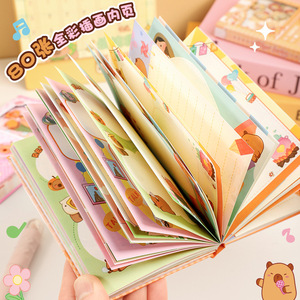 Tùy chỉnh A6 bìa cứng máy tính xách tay với nhiệt ràng buộc trứng-hình thiết kế và âm nhạc chủ đề cá nhân Kids 'trường Quà Tặng Nhật Ký - Product Image 3