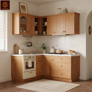 Armoire de cuisine compacte de style moderne personnalisée <span class=keywords><strong>Kitchenette</strong></span> d'hôtel Equipement de cuisine tout-en-un Meuble de cuisine complet en bois pour appartement - Product Image 5
