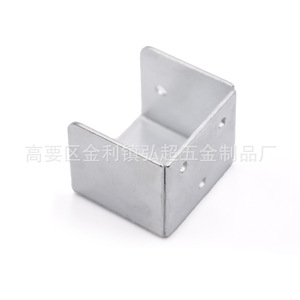 Soporte de cama Hirotaka de 45x45x50 mm, de acero galvanizado grueso, para soporte de cama de madera - Product Image 1