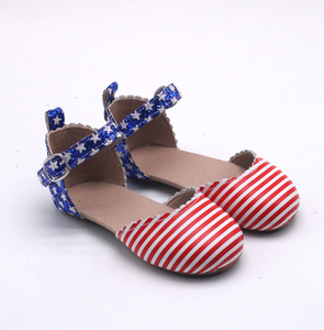 Zapatos de Niña para el Verano, Nuevos, de Piel, con Suela Suave, Estilo Ballet, para el Día de la Independencia, 4 de Julio, Estilo Princesa - Product Image 4