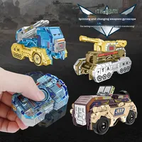 Çocuklar İçin Duyusal Dönen Oyuncak, Stres Giderici İçin Dönüşen Özellikli Plastik Tank Jeep Füze Araba Tasarımı