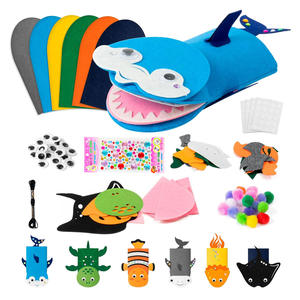 Kits Creativos de Manualidades para Niños, Paquete de 6 <span class=keywords><strong>Marionetas</strong></span> de Mano, <span class=keywords><strong>Animales</strong></span> de Fieltro, Arte <span class=keywords><strong>con</strong></span> <span class=keywords><strong>Calcetines</strong></span>, Juguetes para Hacer tus Propias <span class=keywords><strong>Marionetas</strong></span> - Product Image 1