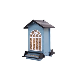 Mangiatoia per Uccelli Selvatici da Giardino Esterno, Intelligente, con Molla, Anti-Scoiattolo, in Metallo e Plastica, Personalizzabile, Modello A8707 - Product Image 5
