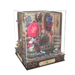 Kit de bricolage Magic Forbidden Land : Miniature Book Nook en MDF, maison de poupée en bois pour décoration d'étagère - Product Image 5