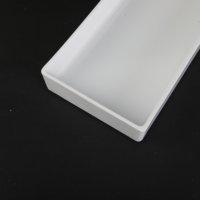 Assiettes en plastique rectangulaires réutilisables de qualité alimentaire pour hôtels, assiettes de service en mélamine plates blanches pour restaurant