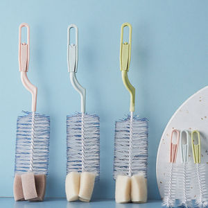 El Juego <span class=keywords><strong>de</strong></span> cepillos <span class=keywords><strong>de</strong></span> limpieza diaria para madre y bebé incluye esponja <span class=keywords><strong>de</strong></span> material PP, copa para pezones y cepillos para biberones - Product Image 1