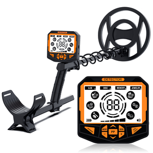 Détecteur de métaux avec bobine de recherche de 30 cm, en plastique noir, étanche IP68, pour adultes, plage, sable, eau salée, recherche de pièces de monnaie, bijoux, chasse, 5 modes - Product Image 4