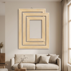 Cornice in Legno di Pino Ecologica Personalizzata per Tele e Quadri, Moderna Cornice Fai-da-Te per Esposizione di Dipinti e Arte Murale - Product Image 4